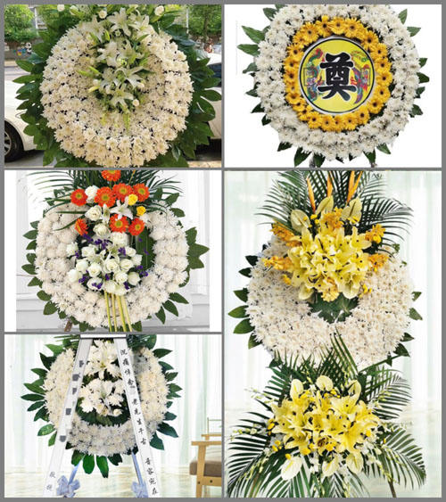 浙江省嘉兴平湖市钟埭街道八寺桥村花圈速递